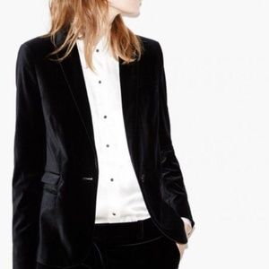 Kooples Midnight Velvet Women's Blazer, FR 40